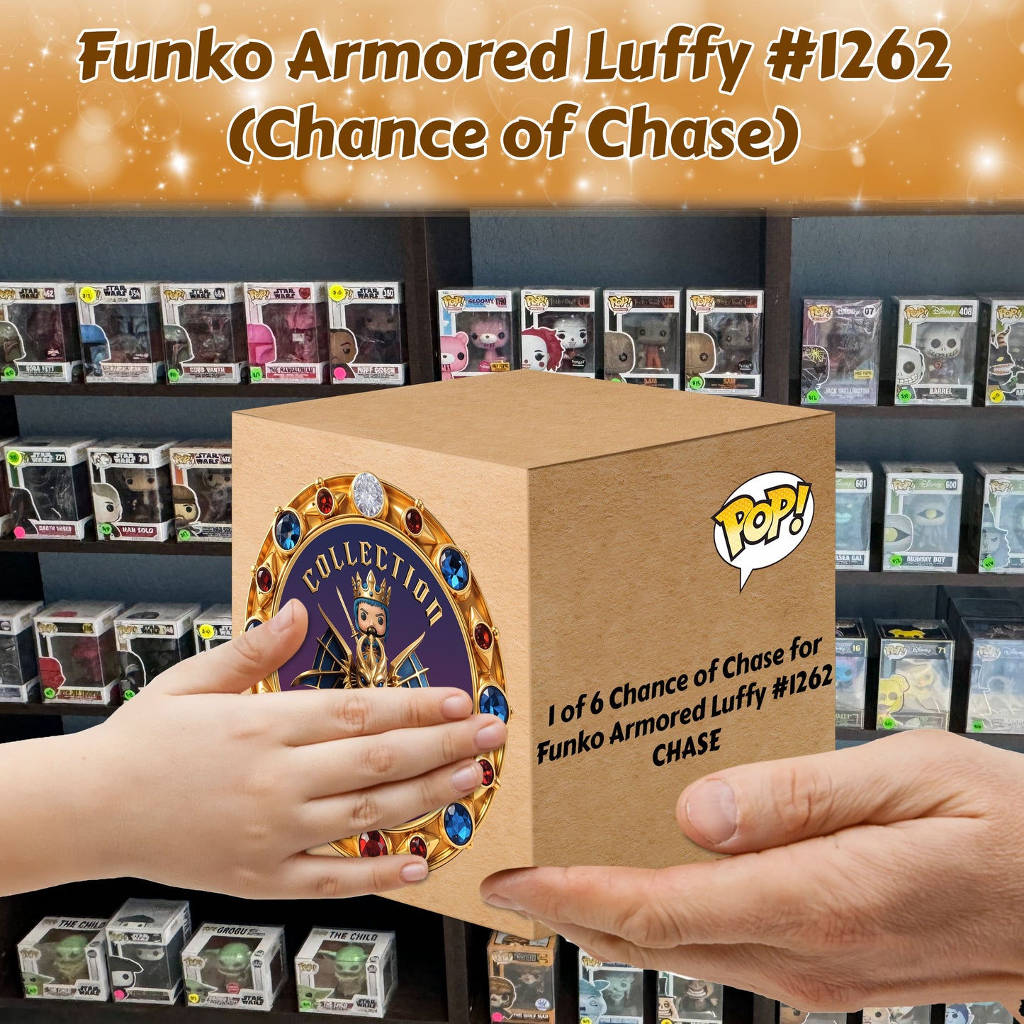 Armored Luffy #1262 Funko Pop! Animation: One Piece - 1 in 6: CHANCE OF CHASE - Collectible Vinyl Figure with Window Display Box