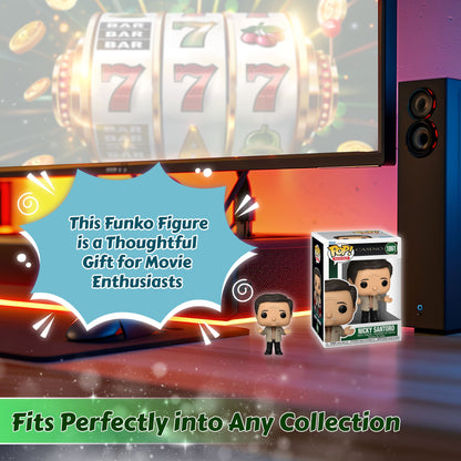 Nicky Santoro Funko Pop! Movies Casino - Approx. 4" Collectible Vinyl Figure #1861 with Display Box Protector Case