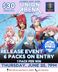 Union Arena TCG That Time I Got Reincarnated as a Slime Release Event – June 25, 2026 (Thursday 7PM)