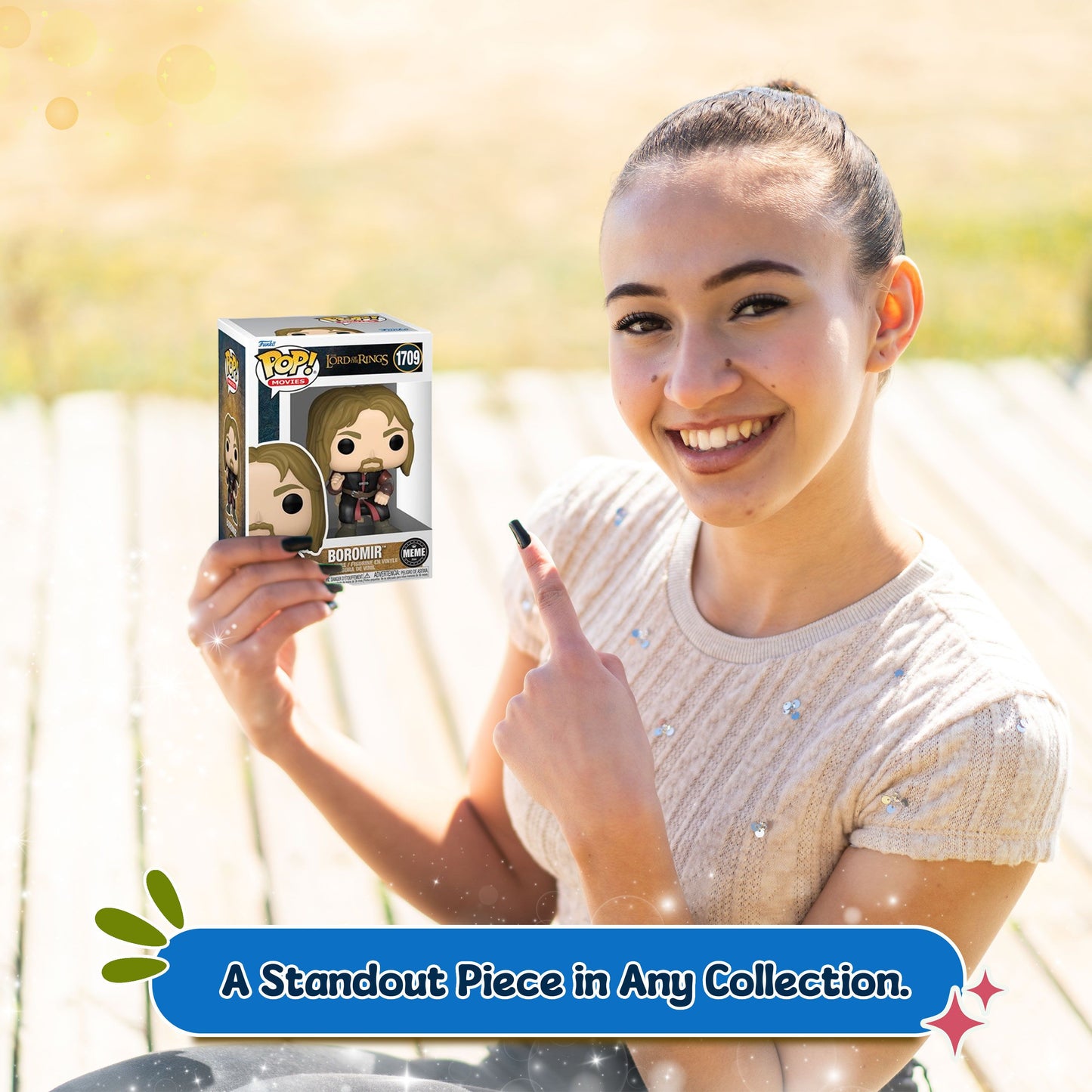 Boromir Meme Funko Pop! Movies: The Lord of the Rings - Approx. 3 1/2" Collectible Vinyl Figure #1709 with Display Box Protector Case