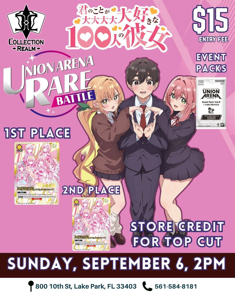 Union Arena TCG Rare Battle – September 6, 2026 (Sunday 2:00 PM)