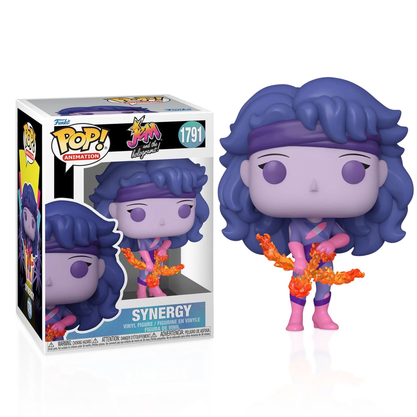 Synergy Funko Pop! Animation Jem and the Holograms - Approx. 3 3/4" Collectible Vinyl Figure #1791 with Display Box Protector Case