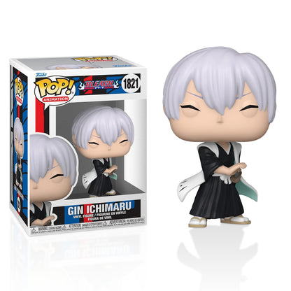 Gin Ichimaru Funko Pop! Animation Bleach - Approx. 4" Collectible Vinyl Figure #1821 with Display Box Protector Case