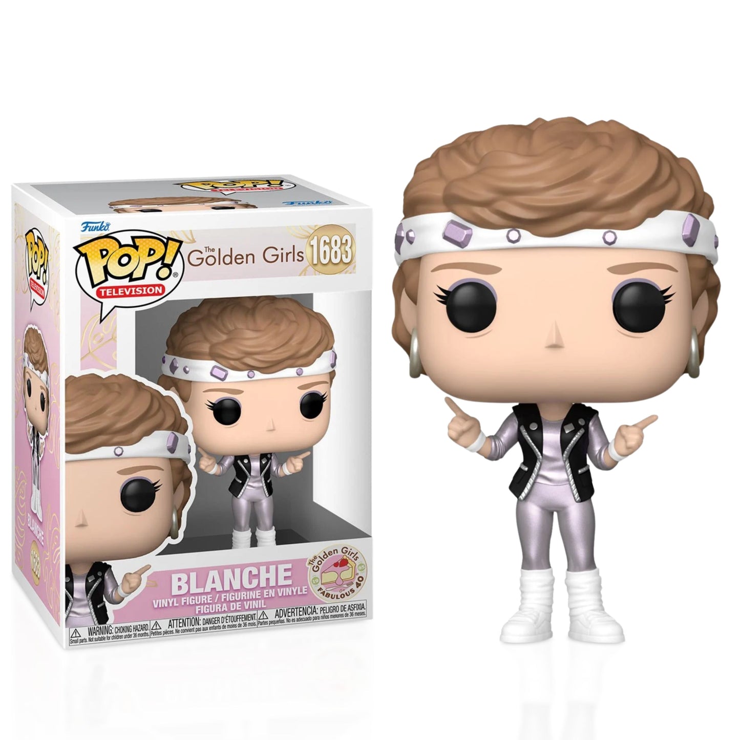 Blanche Funko Pop! Television The Golden Girls - Approx. 3 3/4" Collectible Vinyl Figure #1683 with Display Box Protector Case