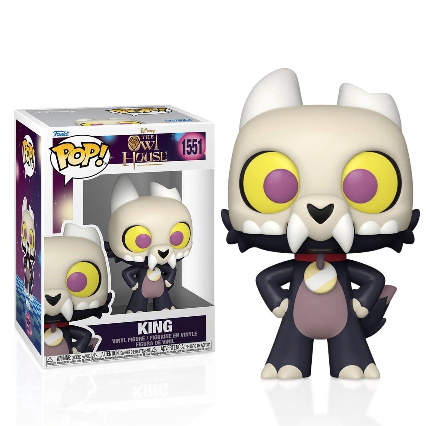 King Funko Pop! Disney The Owl House - Approx. 3 3/4" Collectible Vinyl Figure #1551 with Display Box Protector Case