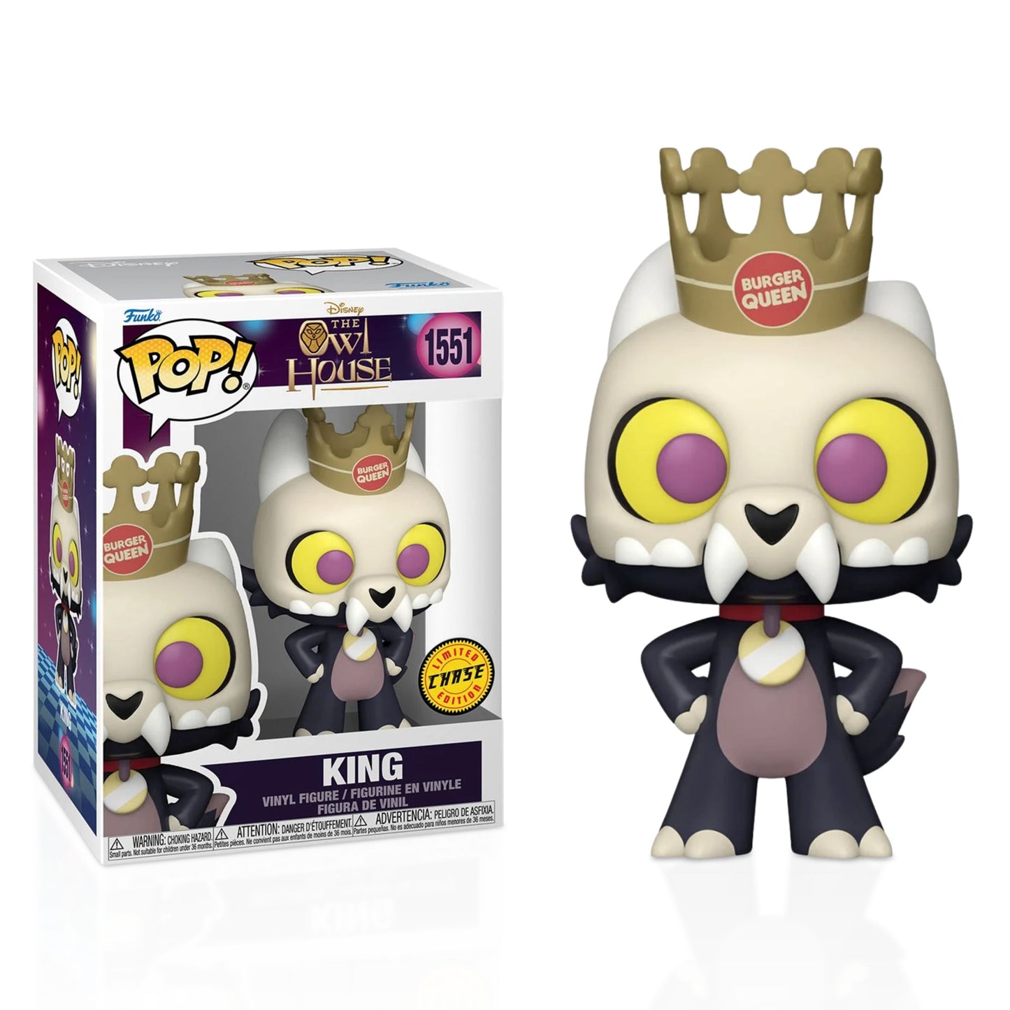 King Funko Pop! Disney The Owl House - Approx. 3 3/4" Collectible Chase Vinyl Figure #1551 with Display Box Protector Case