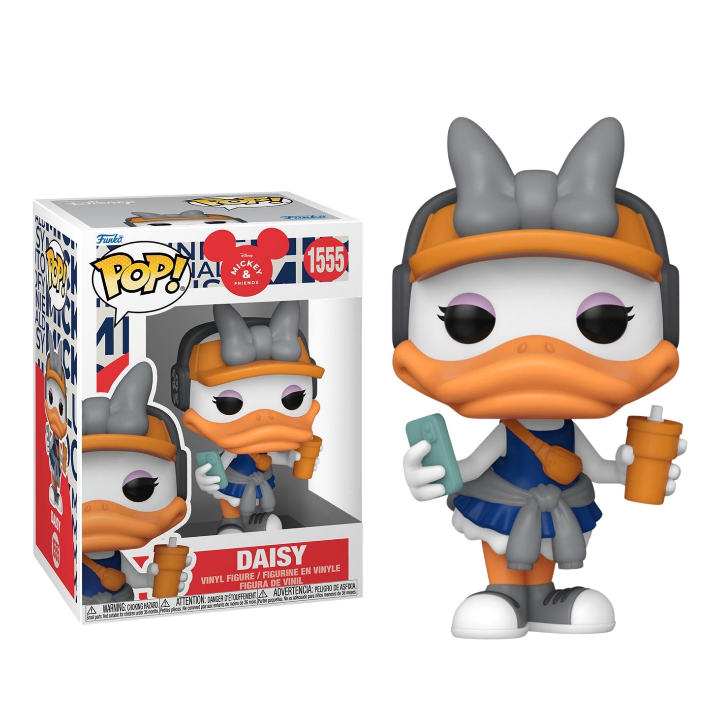 Daisy (Hot Girl Walk) Funko Pop! Disney Mickey and Friends - Approx. 3 3/4" Collectible Vinyl Figure #1555 Bundled with Display Box Protector Case