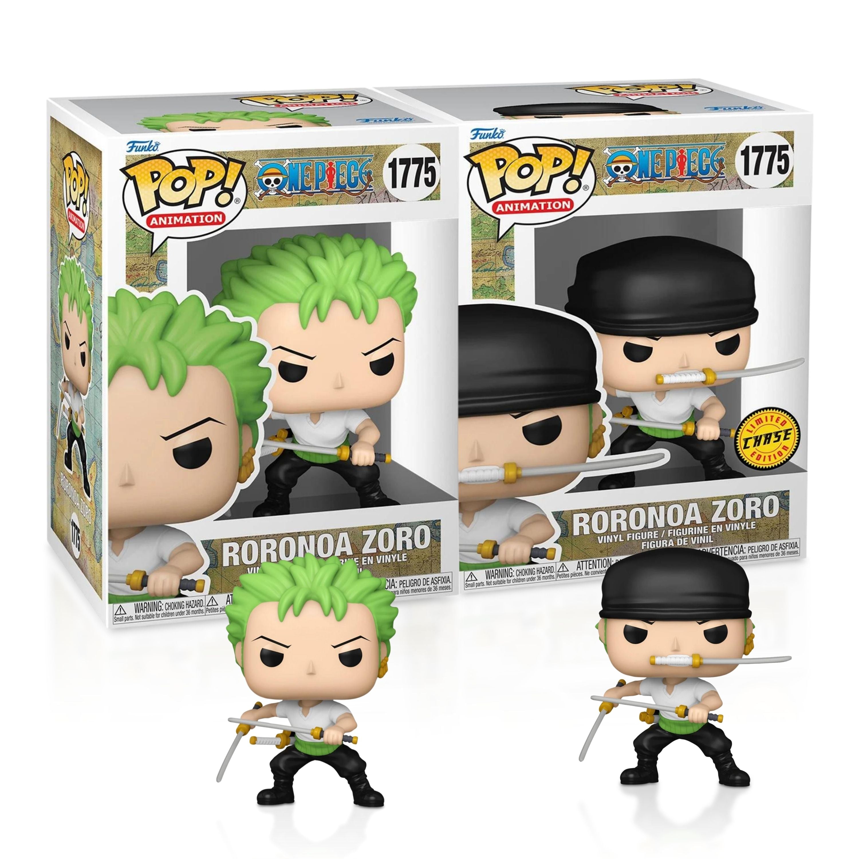 P.O.P ゾロ　S.O.C Funko Pop Roronoa Zoro Two Sword Style Vinyl Figure, One