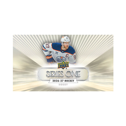 2026-27 Upper Deck Series 1 Hockey Hobby Box – 12 Packs, 144 Cards, 6 Young Guns Rookie Cards, UD Canvas, Stencils & Inserts