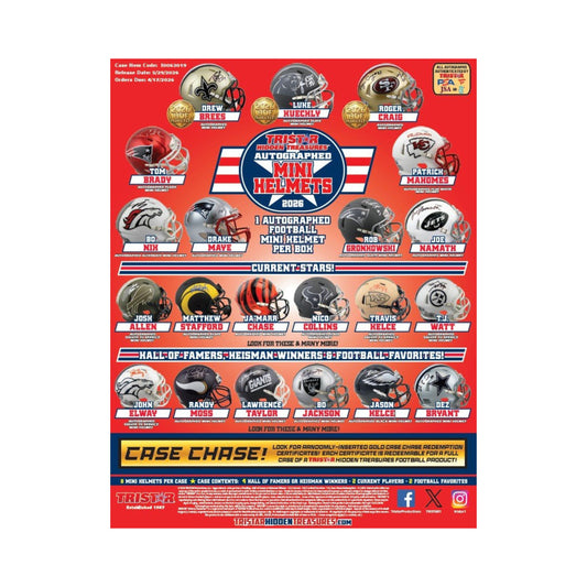 2026 Hidden Treasures Autographed Mini Helmets PREORDER - Release Date May 29