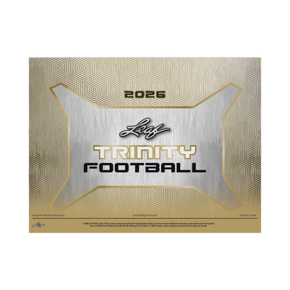2026 Leaf Trinity Football Hobby Box, 7 Premium Autograph Cards Per Box, Base Steel Clear Autos, Rookie Auto Memorabilia, Jeremiah Smith Chase, Football Trading Card Collectible (PRE-ORDER)