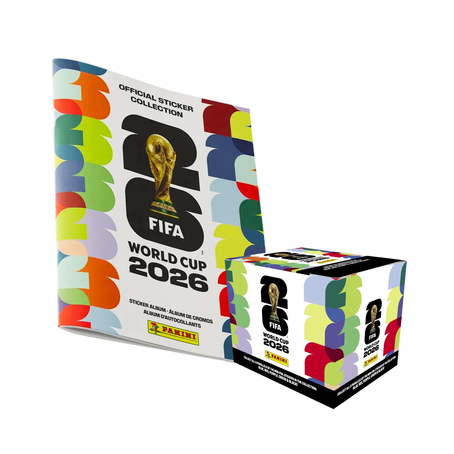 2026 Panini World Cup Soft Cover Album and 50ct Sticker Box Collectible Sticker Set