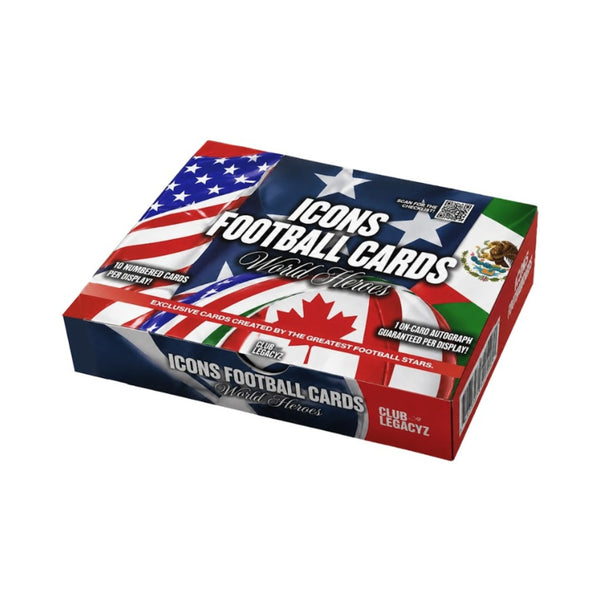 2026 Club Legacyz Icons 4th Edition Soccer Trading Cards Display Box (PRE-ORDER - Release Date: June 15, 2026)
