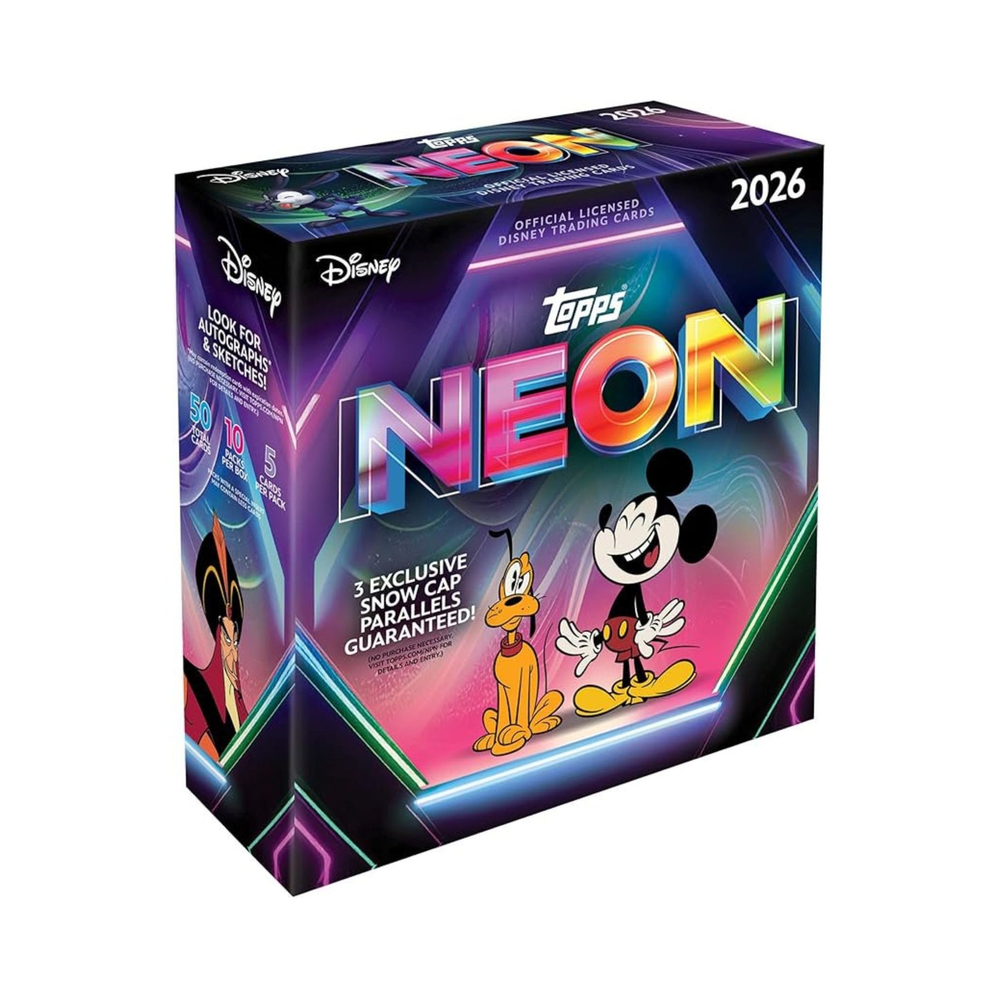 2026 Topps Disney Neon Mega Box sealed Disney trading card box