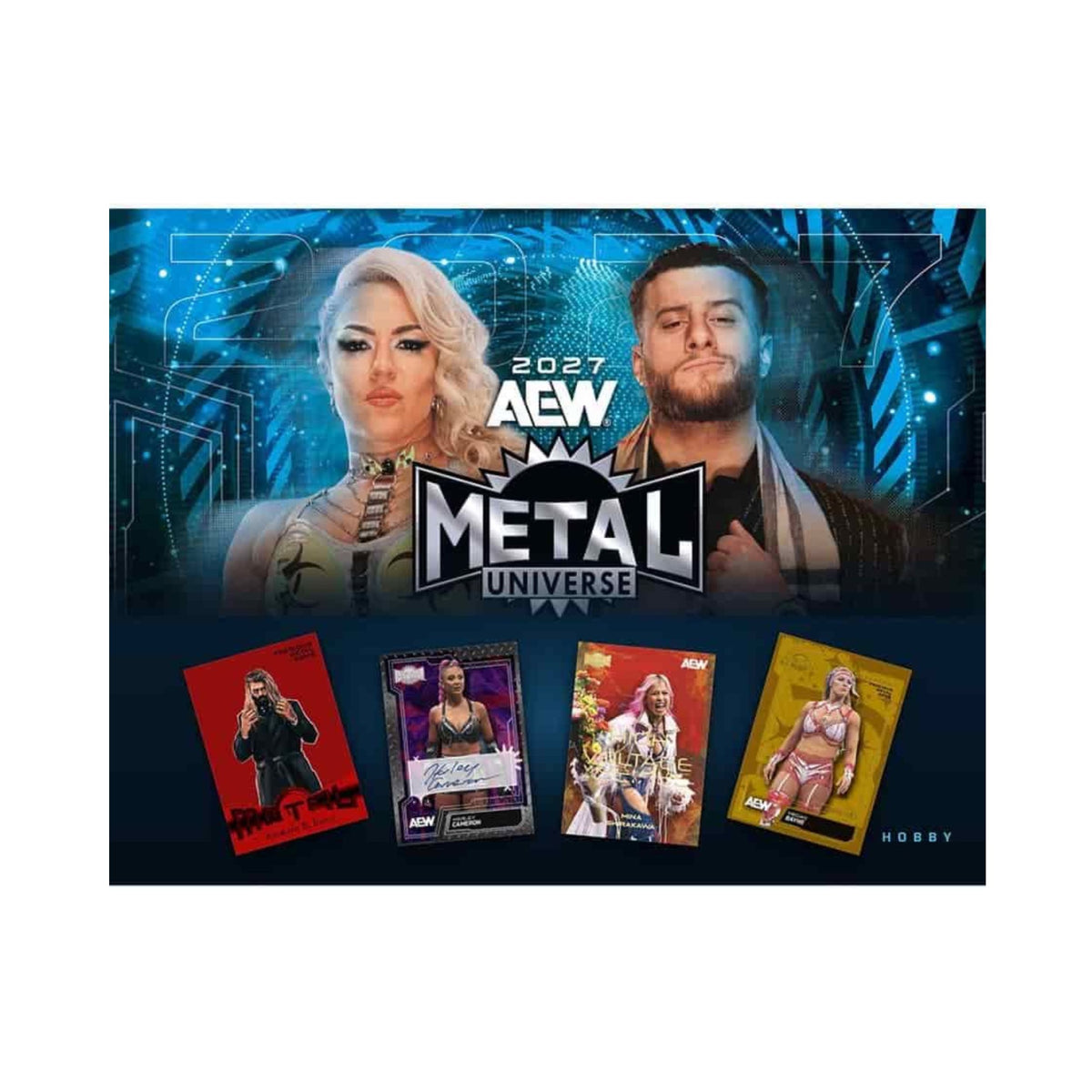 2027 UD AEW Skybox Metal Universe Hobby Box – All Elite Wrestling Trading Cards with PMG Parallels, Autograph Cards, Inserts and Collectible Wrestling Cards (PREORDER - Release Date February 15, 2027)