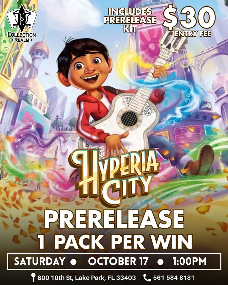 Disney Lorcana Hyperia City Prerelease – October 17, 2026 (Saturday 1PM)