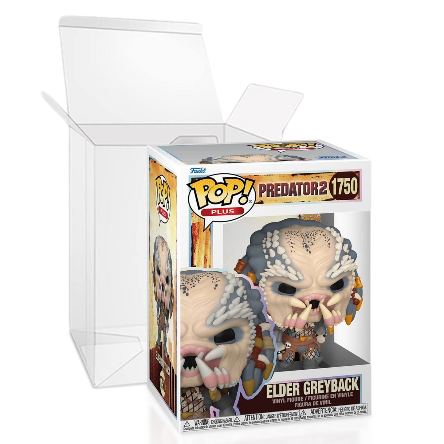 Elder Greyback Funko Pop! Plus Predator 2 - Approx. 4" Collectible Vinyl Figure #1750 with Display Box Protector Case