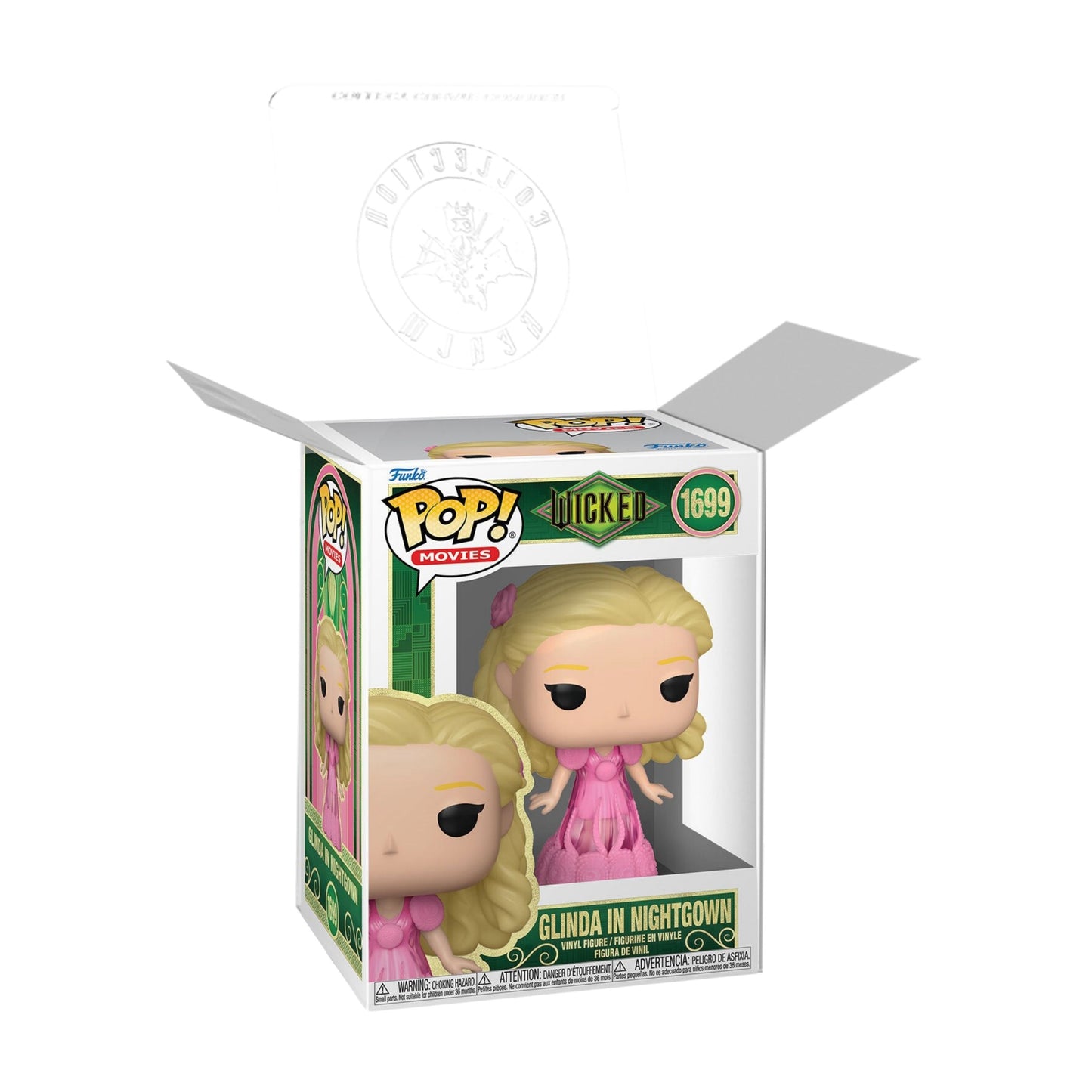 Glinda in Nightgown Funko Pop! Movies: Wicked Part 1 - Approx. 3 3/4" Collectible Vinyl Figure #1699 with Display Box Protector Case