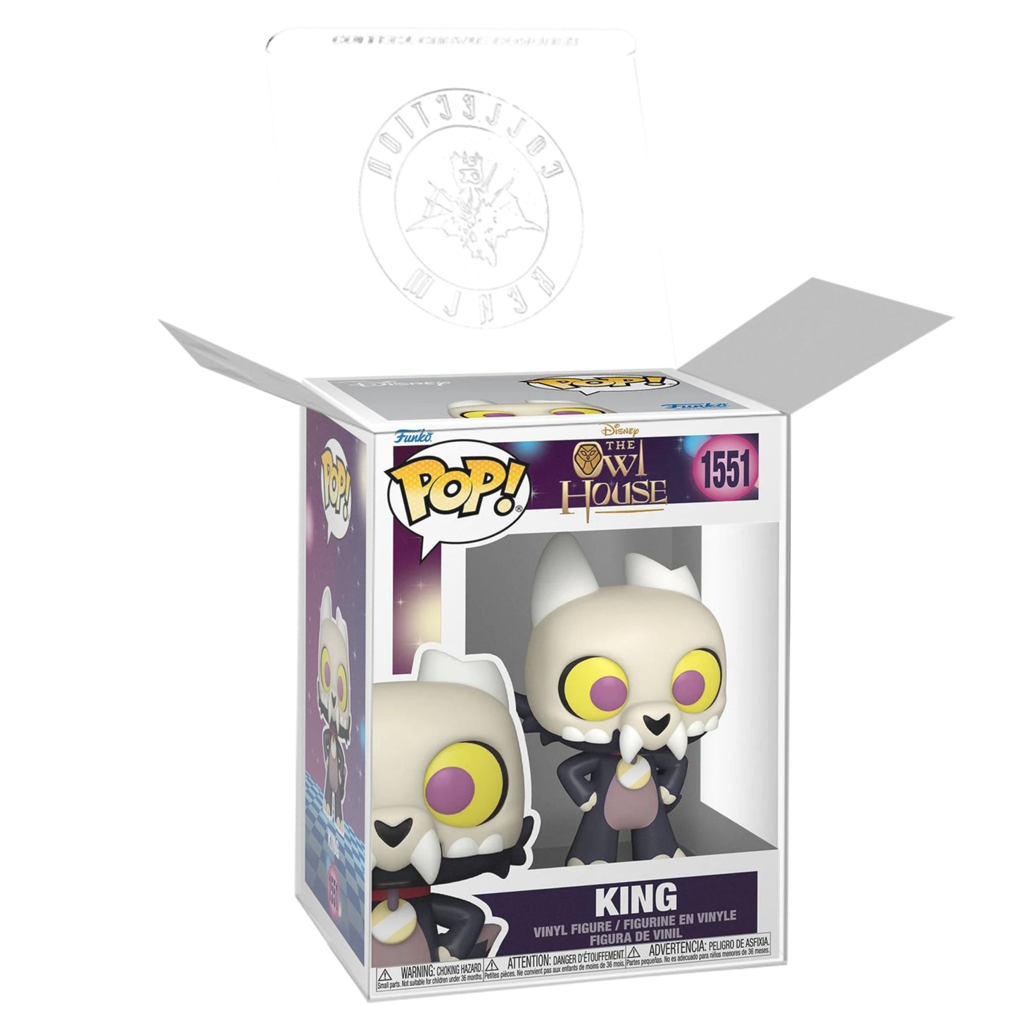 King Funko Pop! Disney The Owl House - Approx. 3 3/4" Collectible Vinyl Figure #1551 with Display Box Protector Case