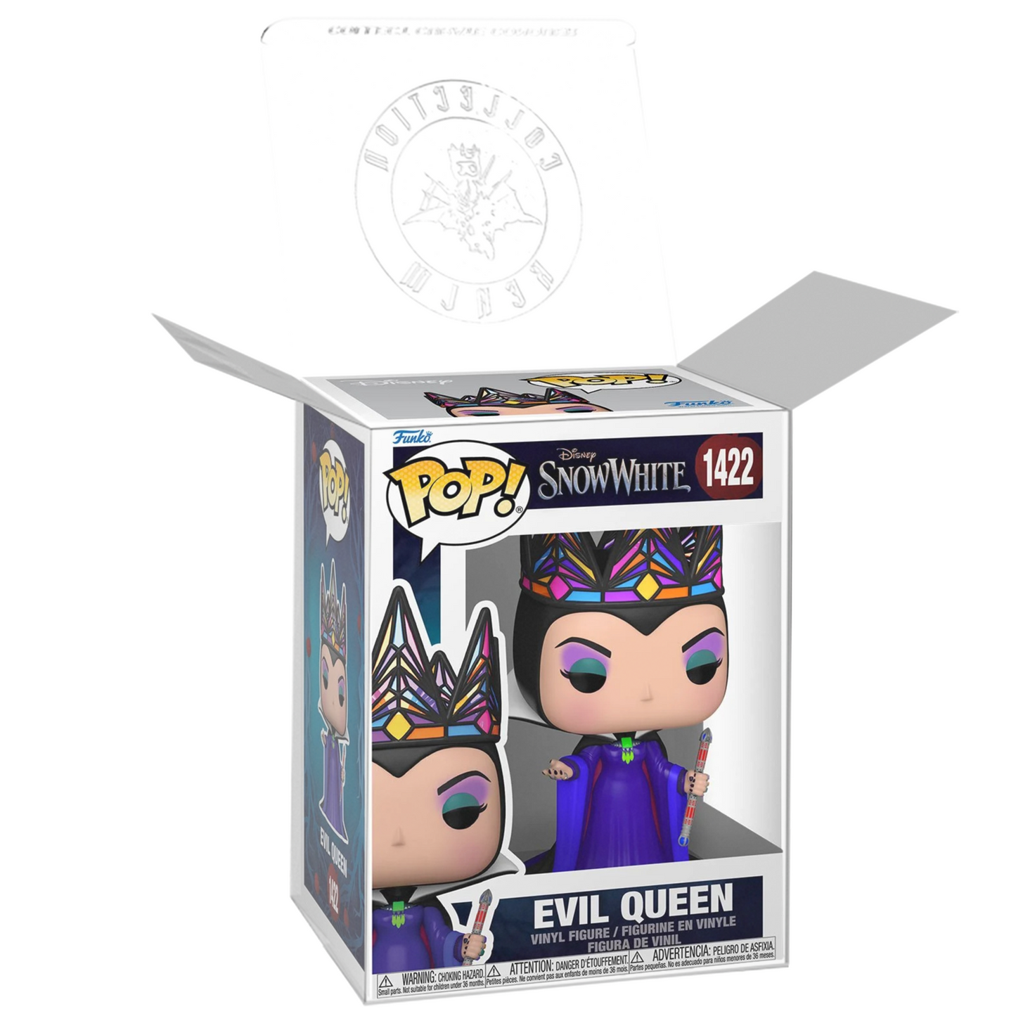 Evil Queen with Wand Funko Pop! Disney Snow White Live Action - Approx. 5" Collectible Vinyl Figure #1422 Bundled with Display Box Protector Case