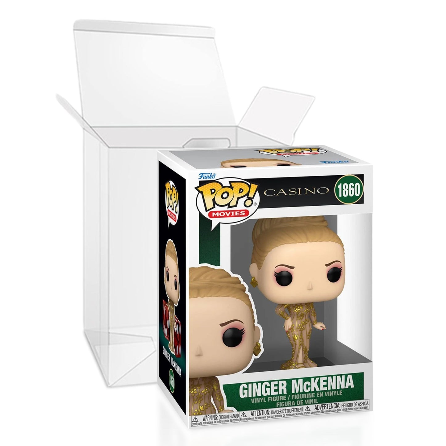 Ginger McKenna Funko Pop! Movies Casino - Approx. 4" Collectible Vinyl Figure #1860 with Display Box Protector Case