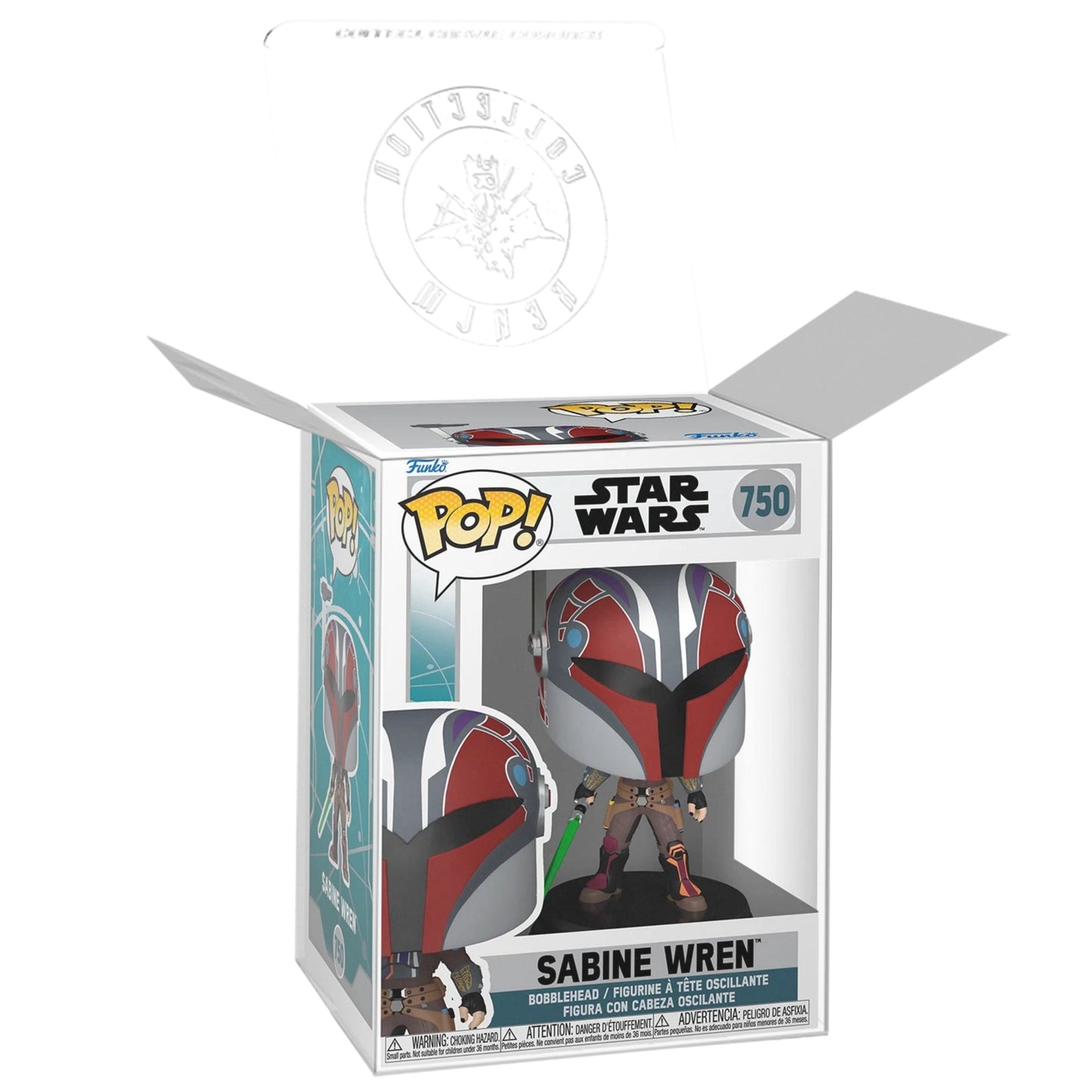 Sabine Wren Funko Pop! Star Wars Ahsoka - Approx. 4 1/2" Collectible Vinyl Figure #750 with Display Box Protector Case