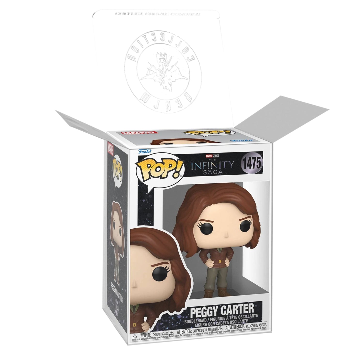 Peggy Carter Funko Pop! Marvel Studios MCU Archives The Infinity Saga - Approx. 4" Collectible Vinyl Figure #1475 with Display Box Protector Case