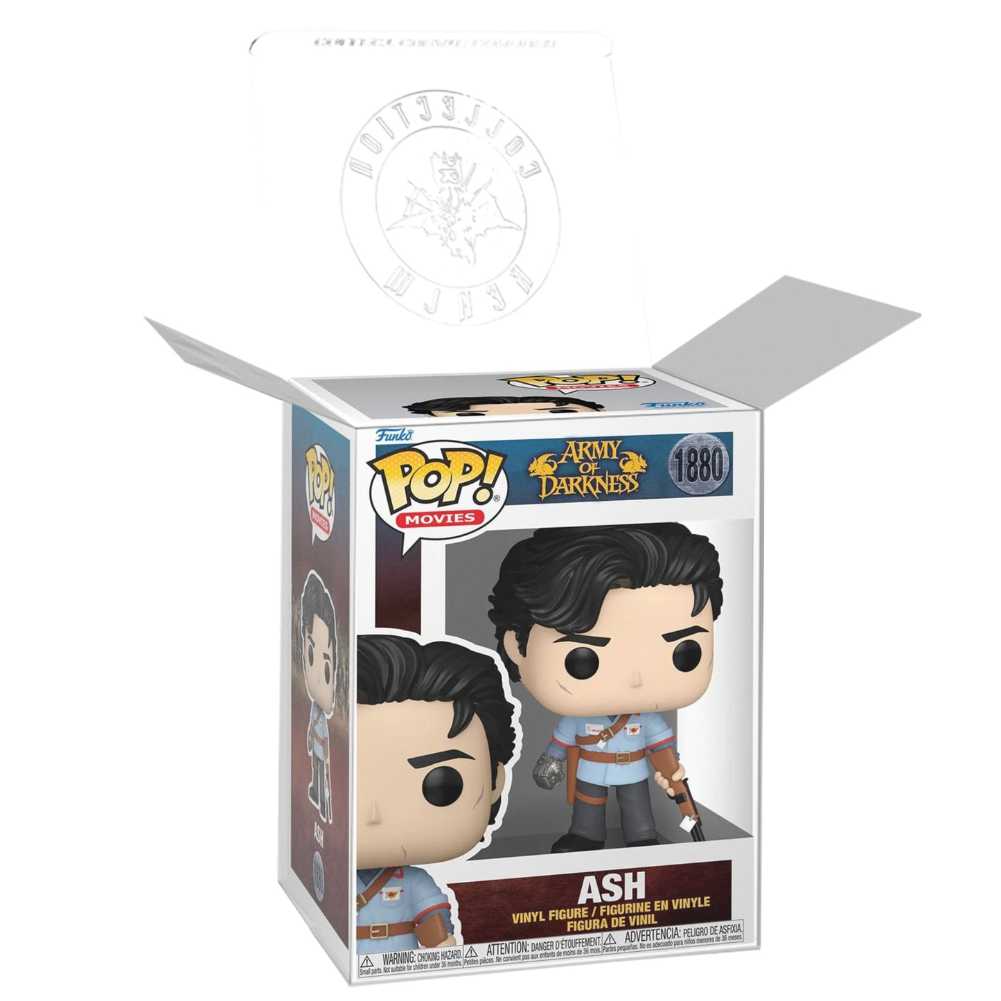 Ash with Boomstick Funko Pop! Movies Army of Darkness - Approx. 4" Collectible Vinyl Figure #1880 Bundled with Display Box Protector Case
