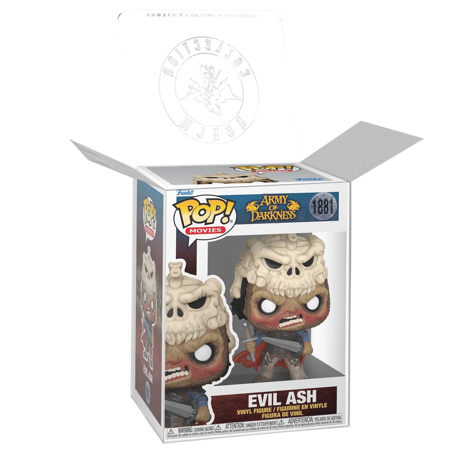 Evil Ash Funko Pop! Movies Army of Darkness - Approx. 4 3/4" Collectible Vinyl Figure #1881 Bundled with Display Box Protector Case