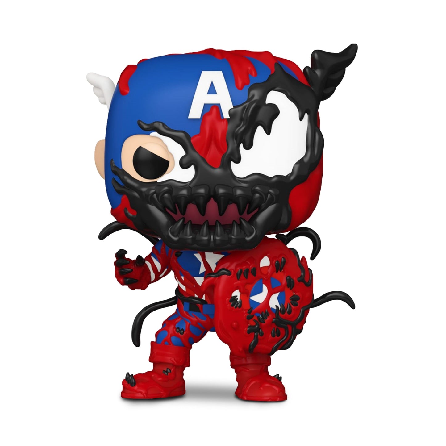 Carnage Captain America Funko Pop! Marvel - Approx. 3 3/4" Collectible Vinyl Figure #1436 with Display Box Protector Case