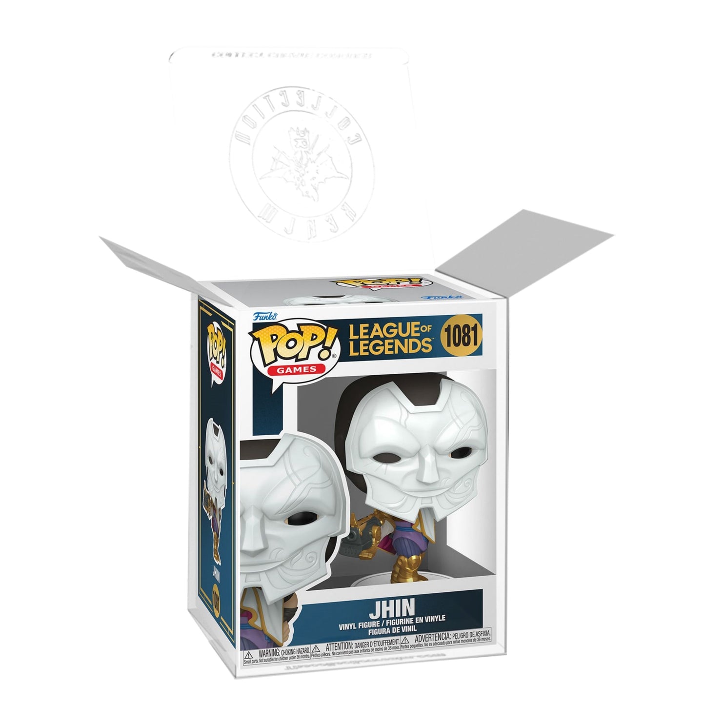 Jhin Funko Pop! Games League of Legends - Approx. 3 3/4" Collectible Vinyl Figure #1081 with Display Box Protector Case