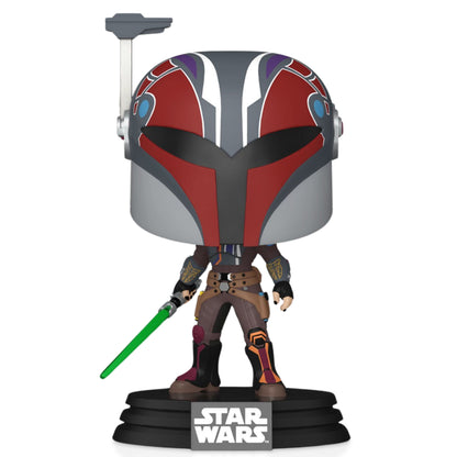 Sabine Wren Funko Pop! Star Wars Ahsoka - Approx. 4 1/2" Collectible Vinyl Figure #750 with Display Box Protector Case