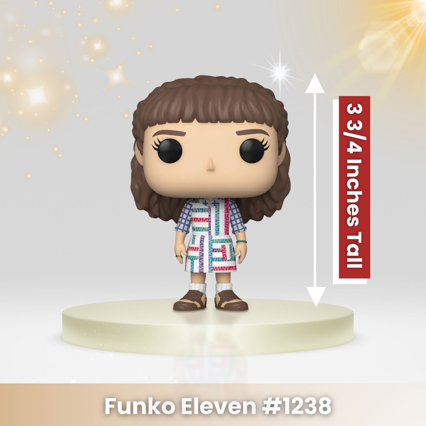 Eleven Funko Pop! Television: Stranger Things  Season 4 - Approx. 3 3/4" Collectible Vinyl Figure #1238 with Display Box Protector Case