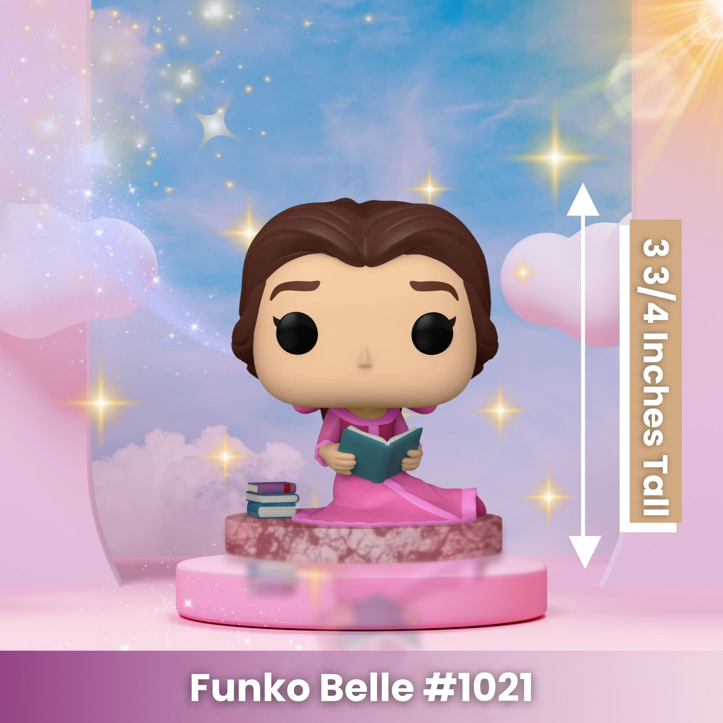 Belle Funko Pop! Ultimate Disney Princess Collection - Approx. 3 3/4" Collectible Vinyl Figure #1021 in Window Display Box