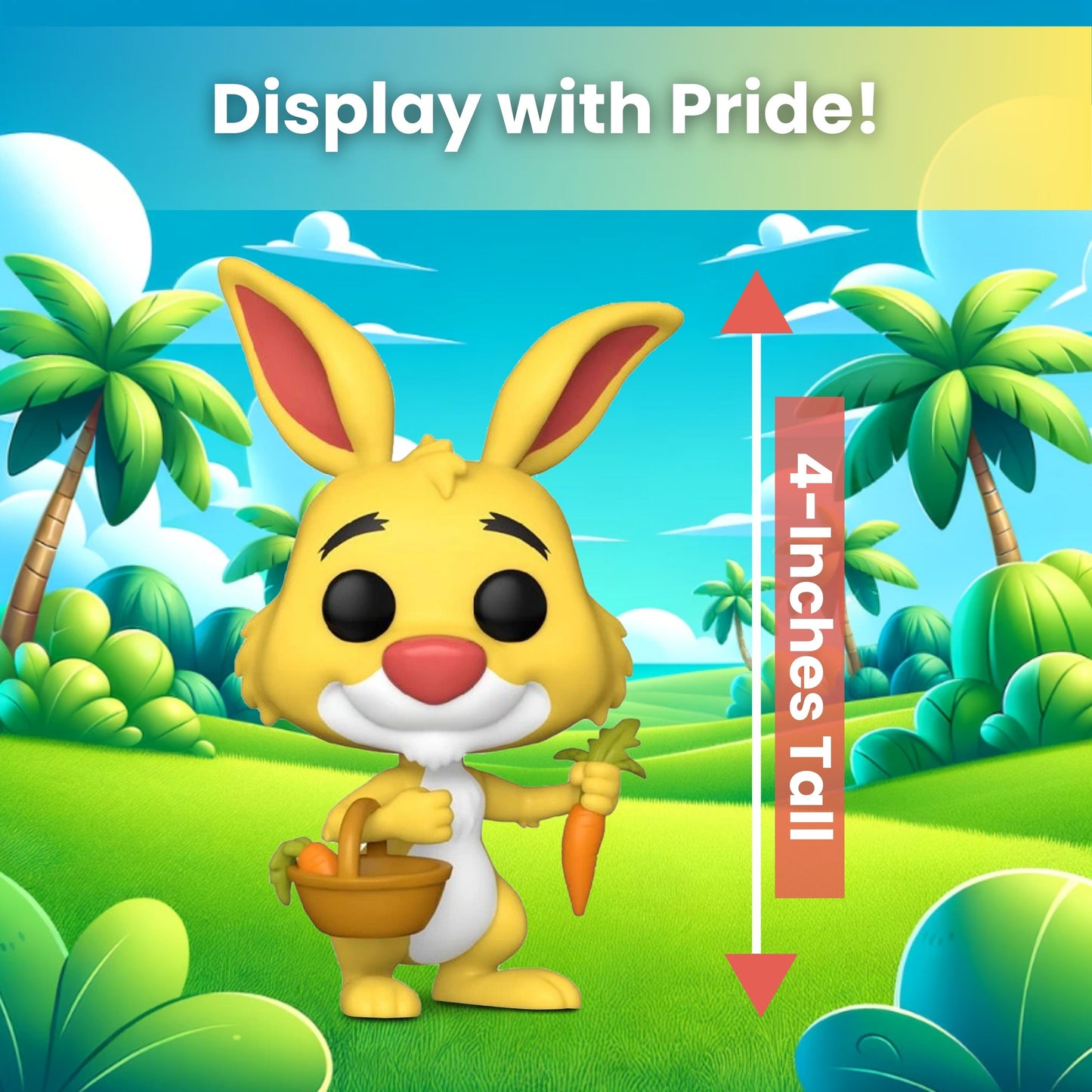 Rabbit Funko Pop! Disney Winnie The Pooh - Approx. 4" Collectible Vinyl Figure #1515 with Display Box Protector Case