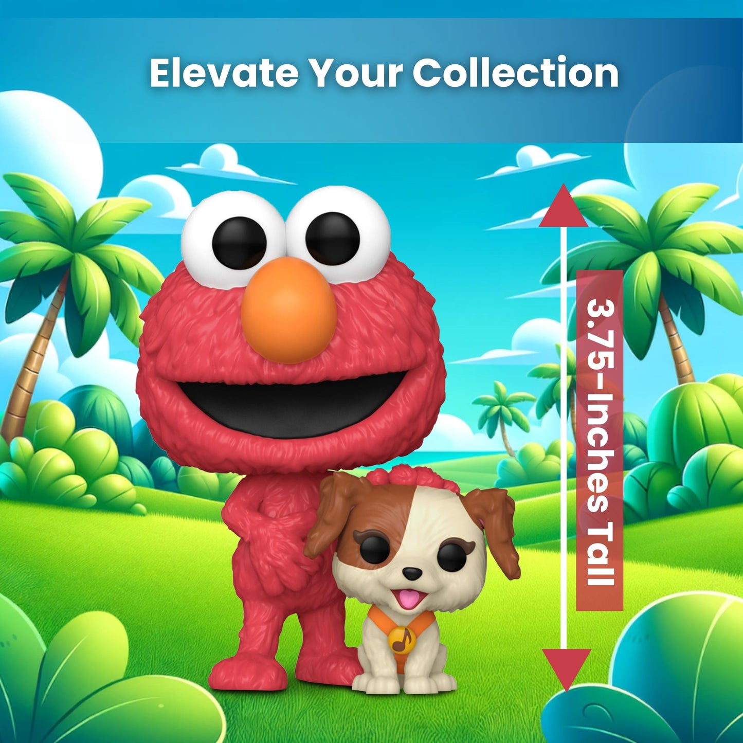 Elmo and Tango Funko Pop! Television: Sesame Street - Approx. 3 3/4" Collectible Vinyl Figure #1611 with Display Box Protector Case