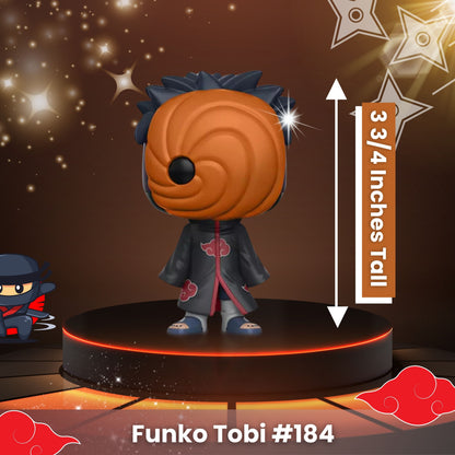 Tobi Funko Pop! Animation Naruto Shippuden - Approx. 3 3/4" Collectible Vinyl Figure #184 with Display Box Protector Case