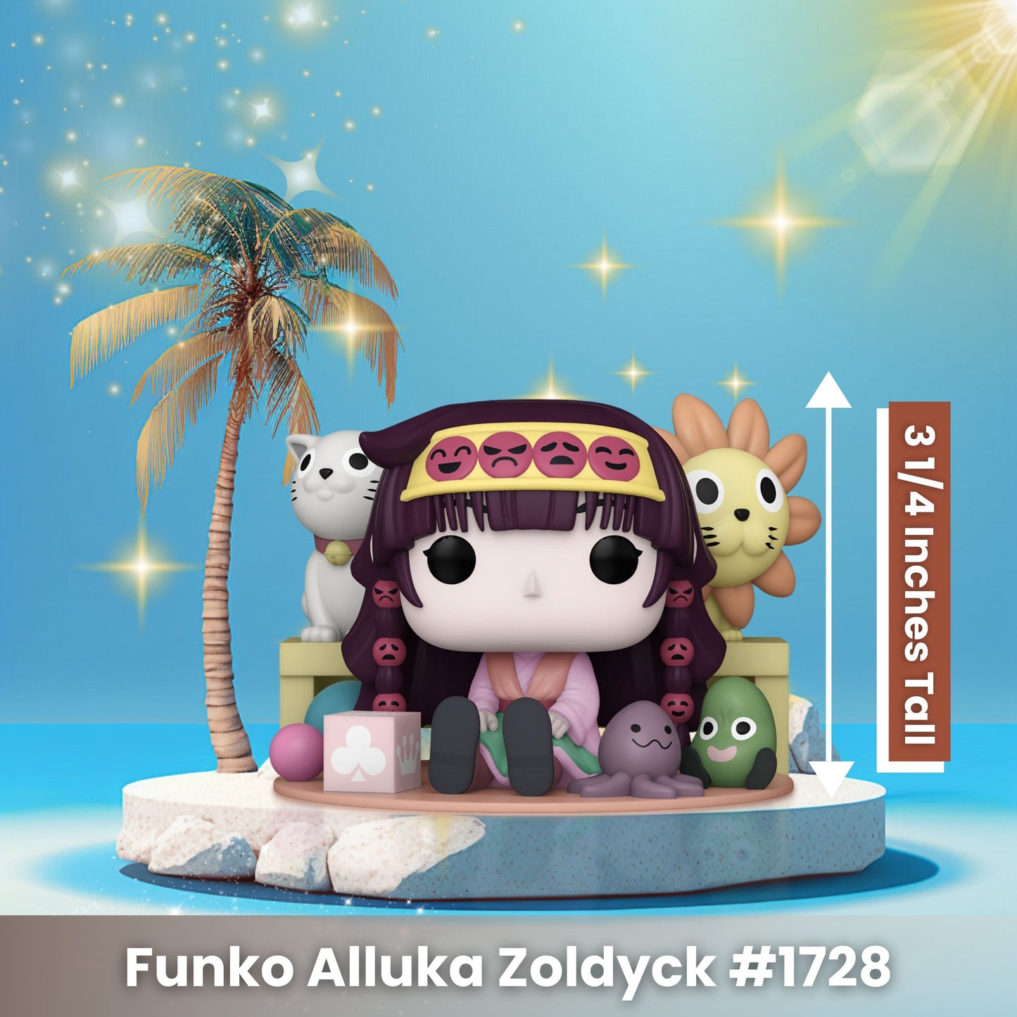 Alluka Zoldyck Funko Pop! Animation Hunter X Hunter - Approx. 3 1/4" Collectible Mystical Vinyl Figure #1728 with Display Box Protector Case