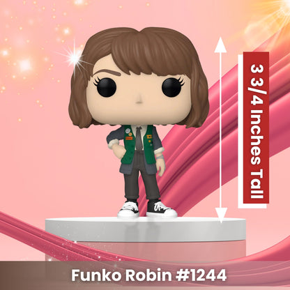 Robin Funko Pop! Television: Stranger Things  - Approx. 3 3/4" Collectible Vinyl Figure #1244 with Display Box Protector Case