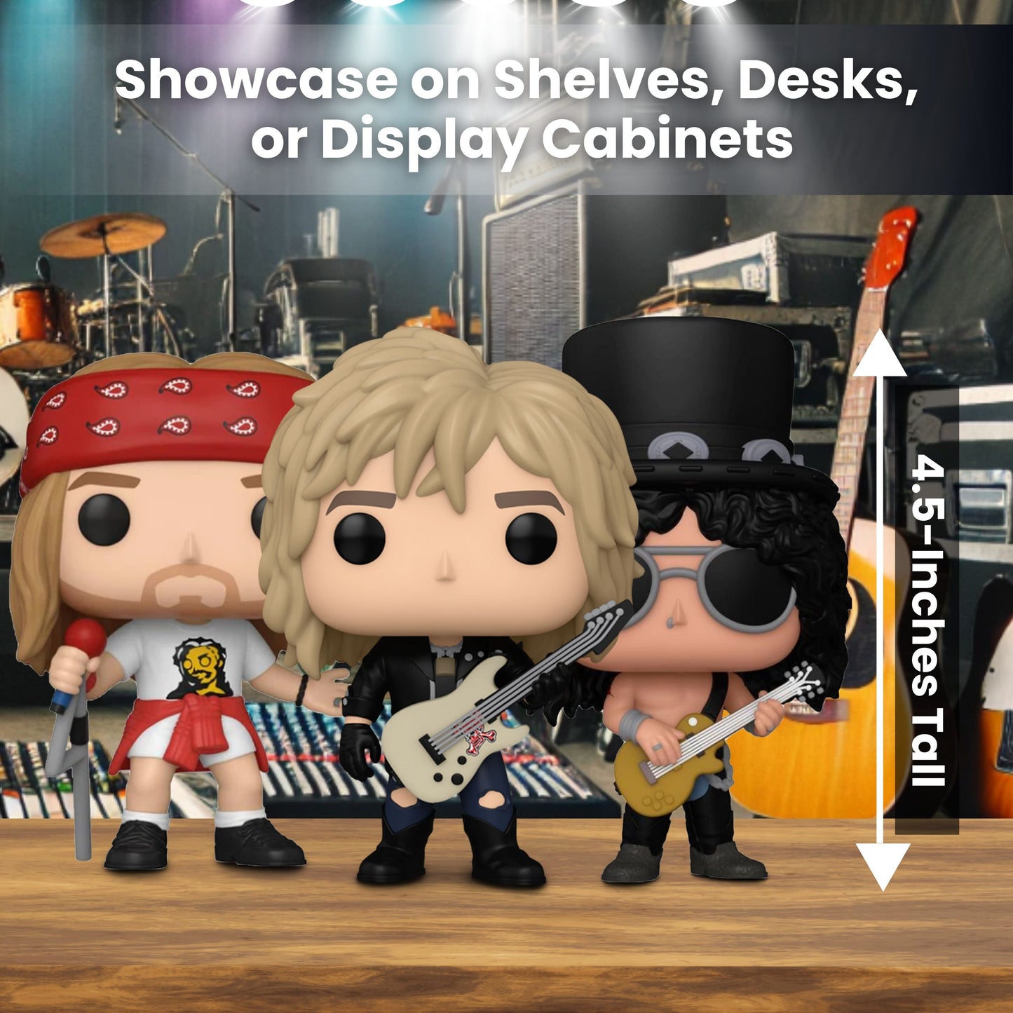 Axl Rose #397, Slash #398, and Duff McKagan #399 Funko Pop! Rocks Guns N' Roses - Set of 3 Collectible Vinyl Figures