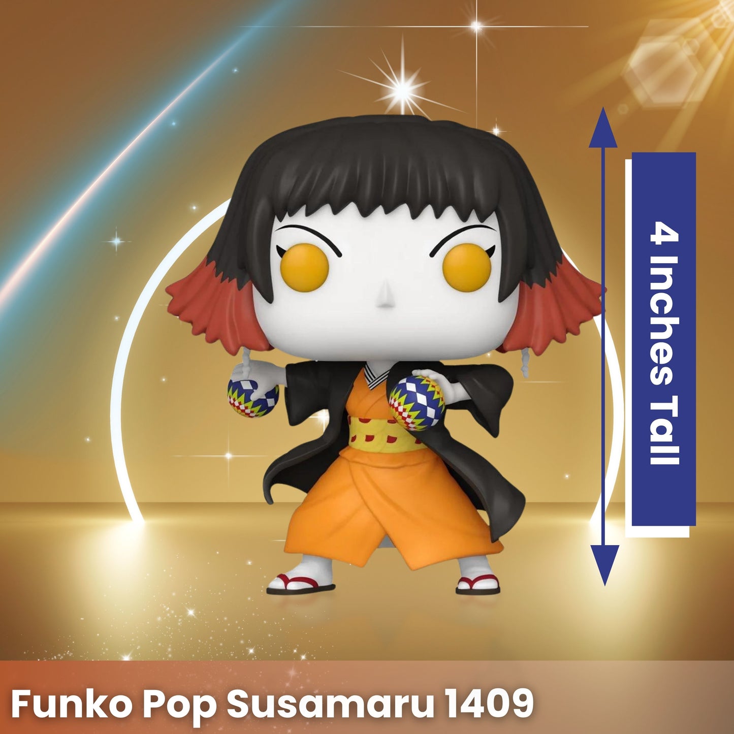 Susamaru Funko Pop! Animation: Demon Slayer - Approx. 4" Collectible Vinyl Figure #1409 with Display Box Protector Case