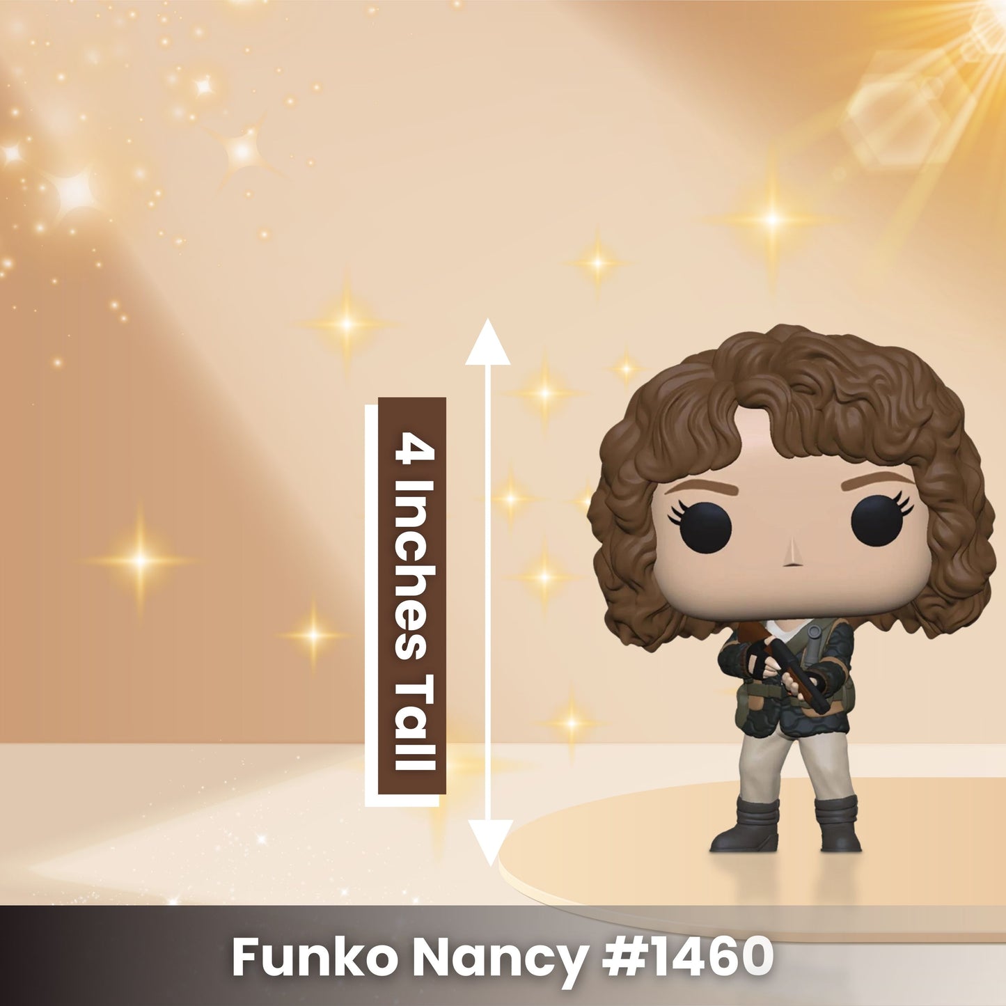 Nancy with Weapon Funko Pop! Television: Netflix Stranger Things Season 4 - Approx. 4" Collectible Vinyl Figure #1460 with Display Box Protector Case