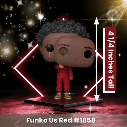 Red (Adelaide Wilson) Funko Pop! Movies: Us - Approx. 4 1/4" Collectible Vinyl Figure #1858 with Display Box Protector Case