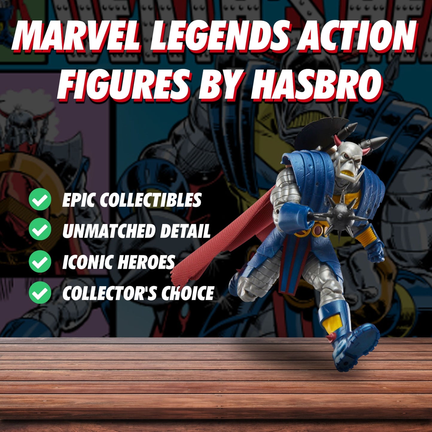Death's Head Marvel Legends Super Heroes Series by Hasbro - Deluxe 6-Inch Action Figure - Exclusive Cybernetic Warrior with 6 Accessories, 7 3/5" Tall in Exclusive Window Box
