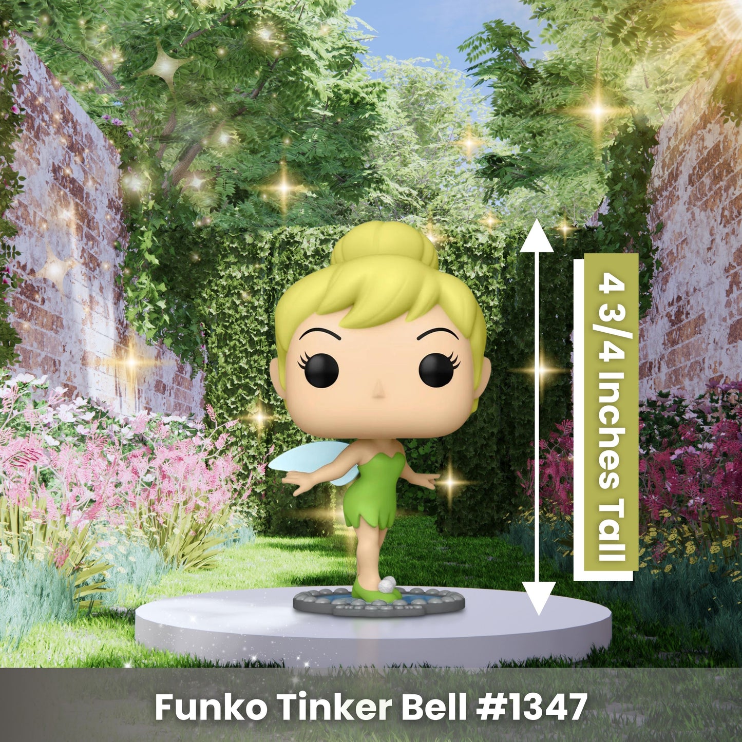 Tinker Bell on Mirror Funko Pop! Disney Peter Pan 70th Anniversary - Collectible Vinyl Figure #1347 with Display Box Protector Case