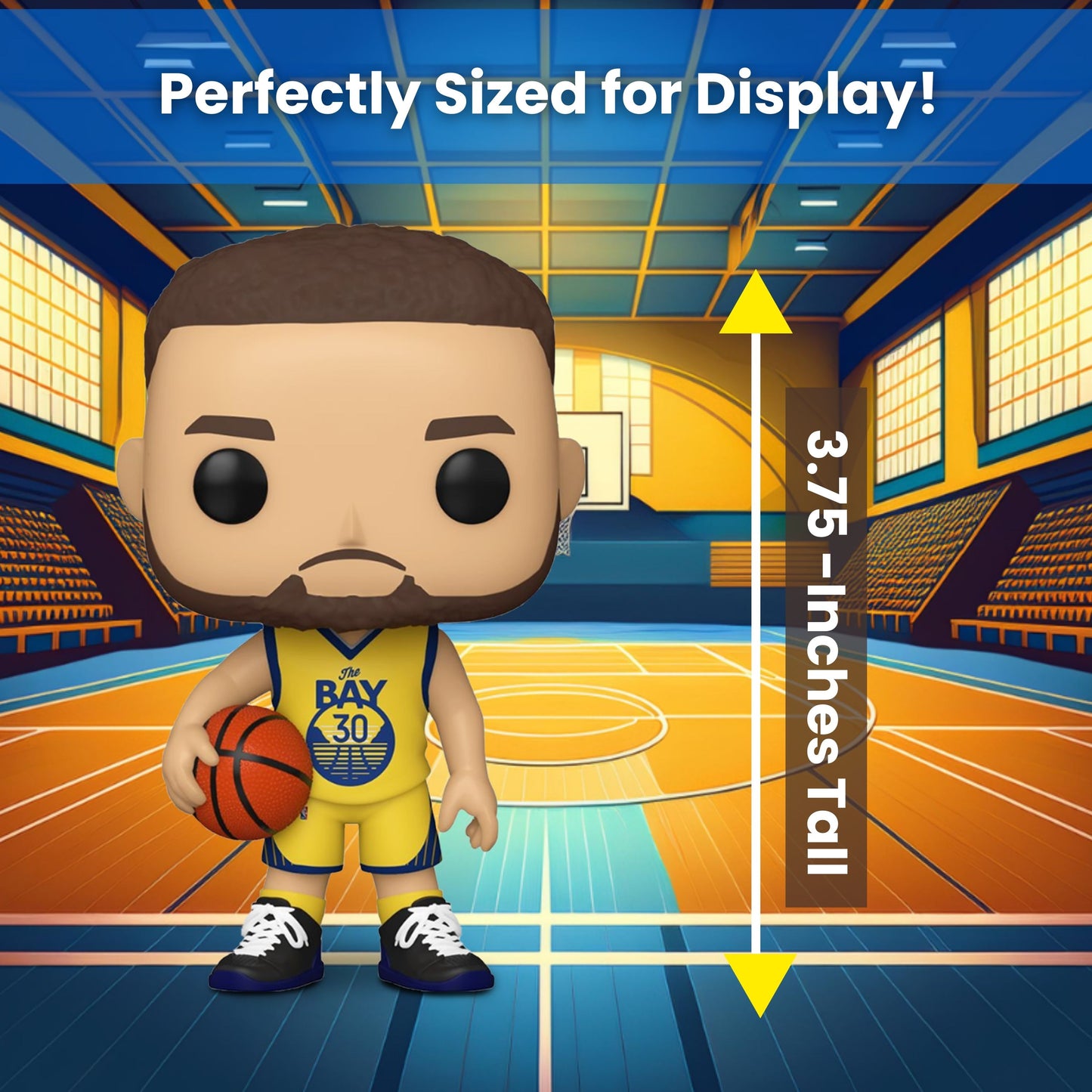 Stephen Curry (Alternate) Funko Pop! Basketball NBA Golden State Warriors  - Approx.3 3/4" Collectible Vinyl Figure #95 with Display Box Protector Case