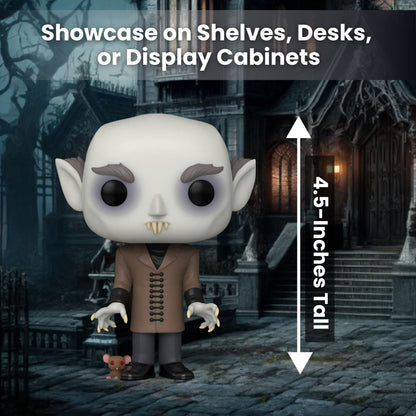 Count Orlok Funko Pop! Movies: Nosferatu A Symphony of Terror - Horror Collectible Vinyl Figure #1267 with Display Box Protector Case