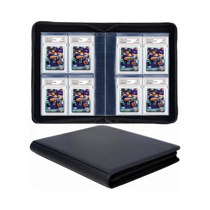 Superaimi 40 Pocket Graded Card Binder Black 10 Pages 4 Pockets Per Page