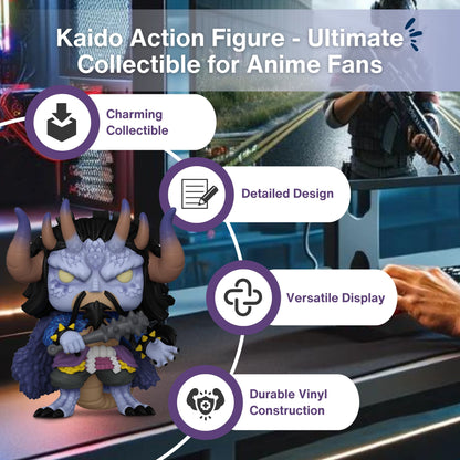 Kaido Man Funko Pop! Animation: One Piece - Super Sized Pop! Beast Form - Collectible Vinyl Figure #1624 with Window Display Box