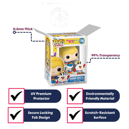 Rainbow Brite and Sprite Funko Pop! Animation - Approx. 3 3/4" Collectible Vinyl Figure and Buddy #1796 with Display Box Protector Case
